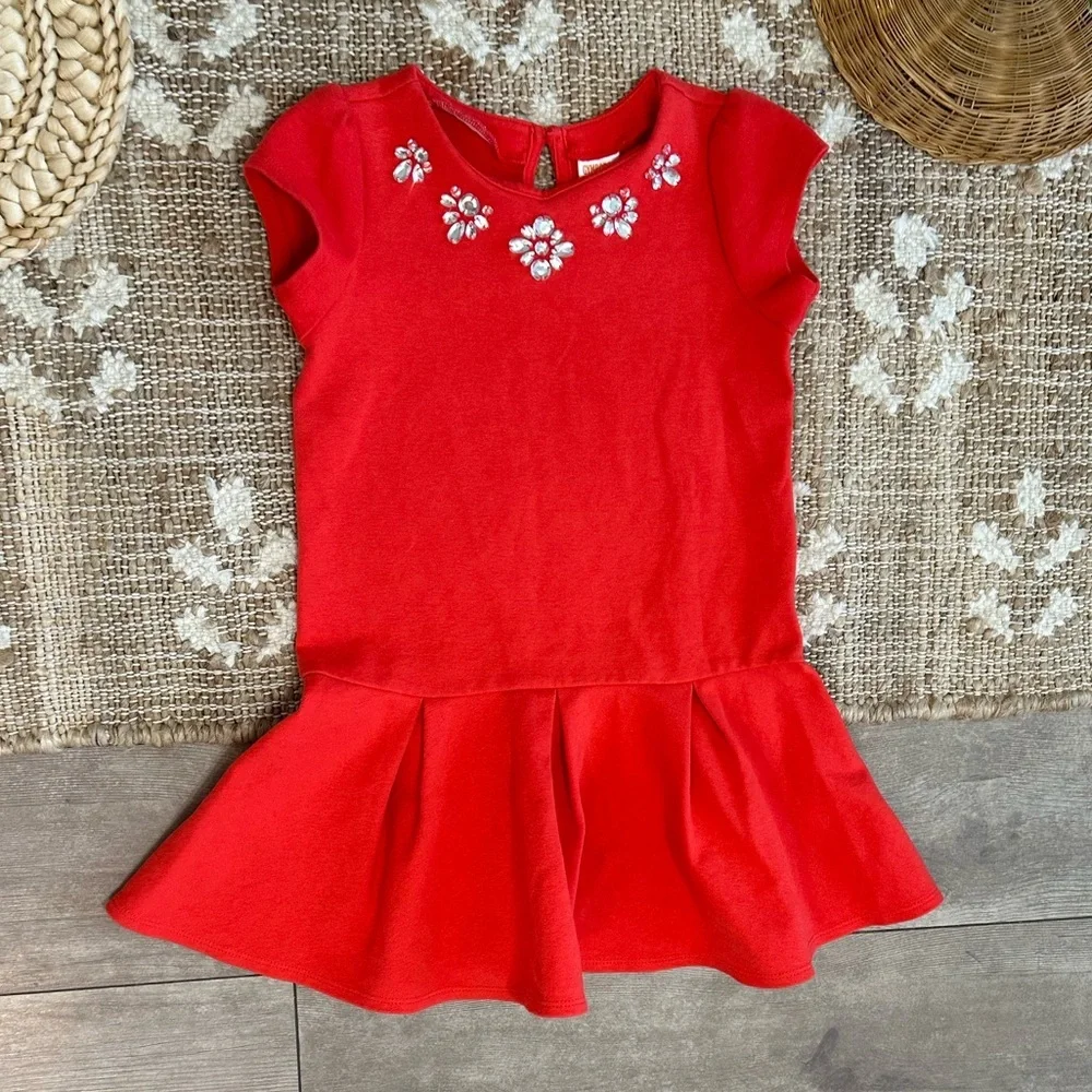 Gymboree Y2K Girl’s Gem Embellished Short Sleeve Dress Size 5
